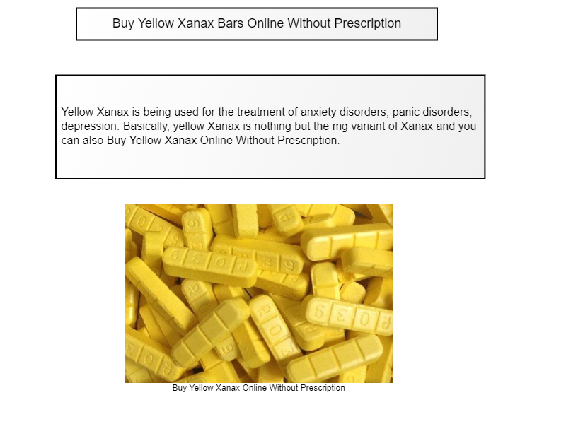 Buy yellow xanax bars