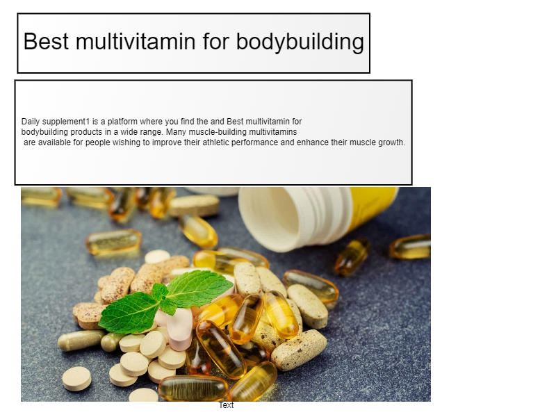 Best multivitamin for bodybuilding